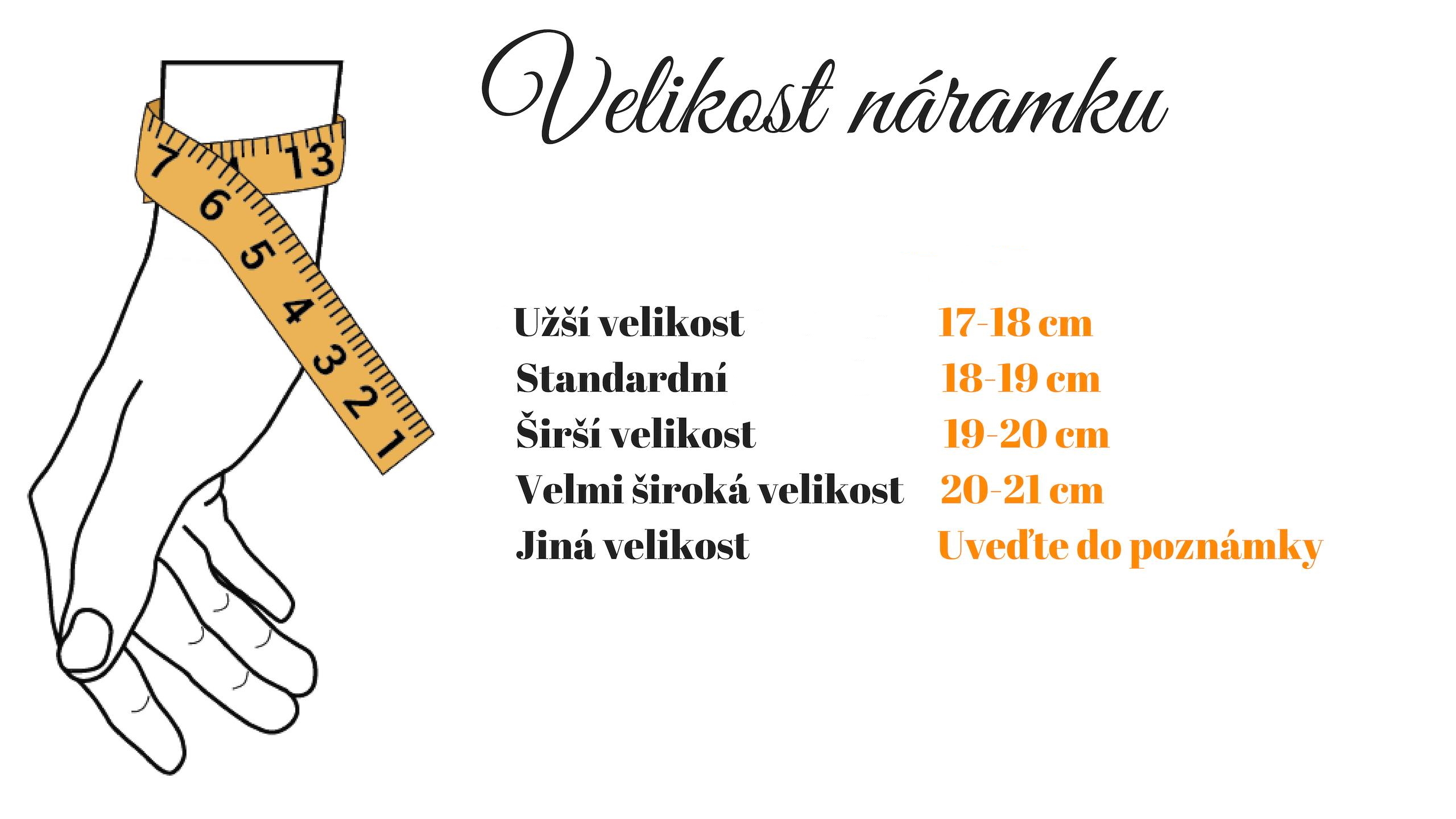 Velikost náramku